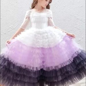 Mommy & Me Multi-Color Tulle Gown For Girls